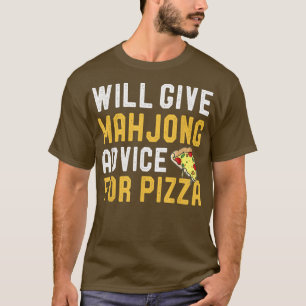 T-shirt Va Donner Mahjong Conseils Pour Pizza Funny Tile B