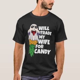 T-shirt Va Échanger Ma Femme Pour L'Ananas À Bonbons Hallo