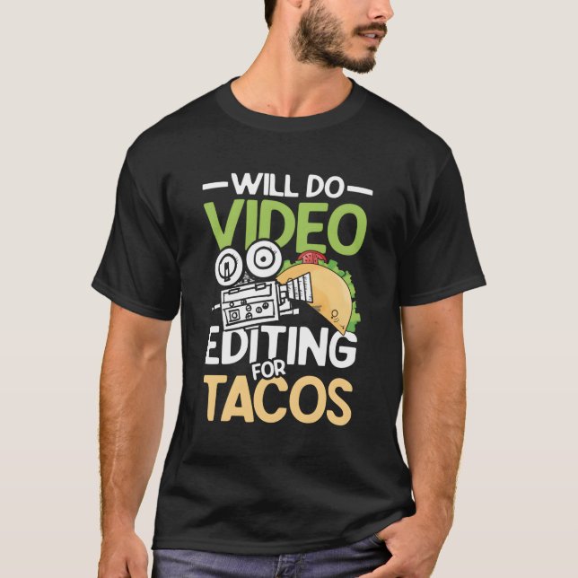 T-shirt Va Faire La Révision Vidéo Pour Tacos Pour Un Ciné (Devant)