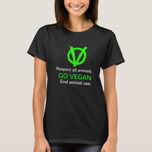 T-shirt VA VÉGÉN ! Affichez le logo Vegan Revolution ! (Devant)
