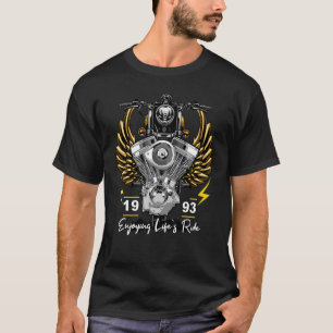 T-shirt Vacances 1993 Motorcycliste 29e anniversaire
