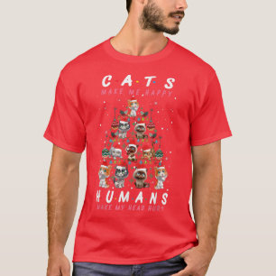 T-shirt Vacances 365 Chats Arbre de Noël Chat Me Rendre He