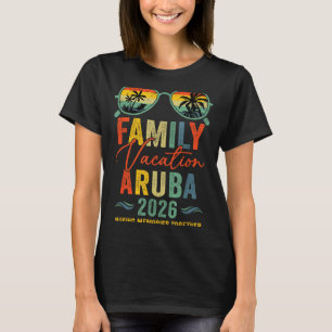 T-shirt Vacances à Aruba 2026 Groupe Familial Été Correspo