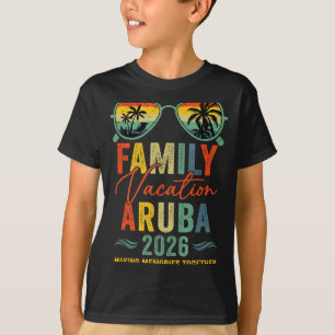 T-shirt Vacances à Aruba 2026 Groupe Familial Été Correspo