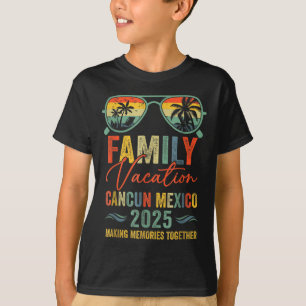 T-shirt Vacances à Cancun Mexique 2025 Groupe de famille a