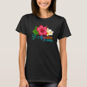 T-shirt Vacances à St Augustine Floride Hibiscus Tropical