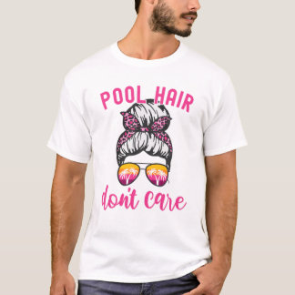 T-shirt Vacances amusantes Plage Piscine d'été Cheveux Ne 