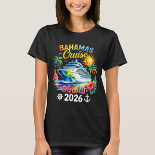T-shirt Vacances aux Bahamas 2026 Équipe Famille Amis Corr