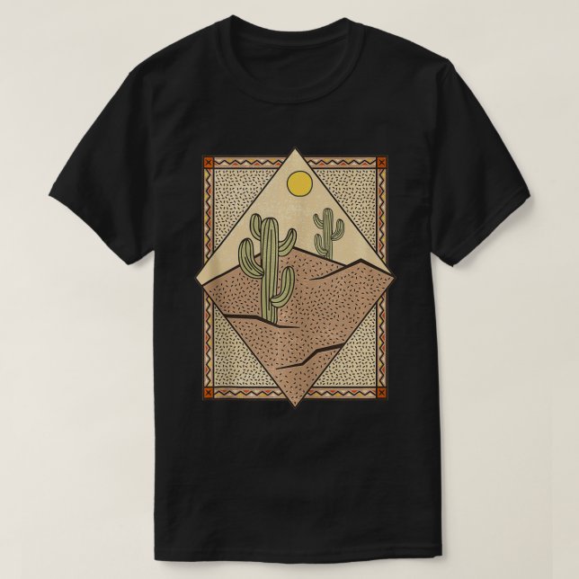 T-shirt Vacances dans le désert de Cactus Sud-Ouest - Grap (Design devant)