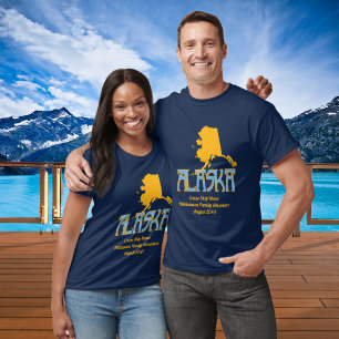 T-shirt Vacances de croisière de famille de l'Alaska
