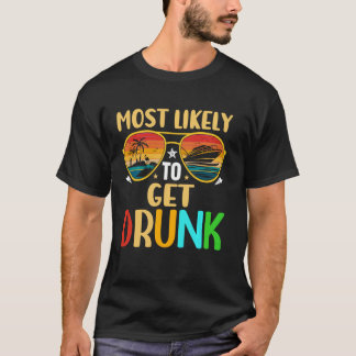 T-shirt Vacances de croisière d'été les plus susceptibles 