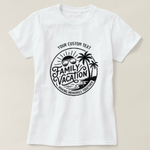 T-shirt Vacances de famille personnalisées 2026 Création d