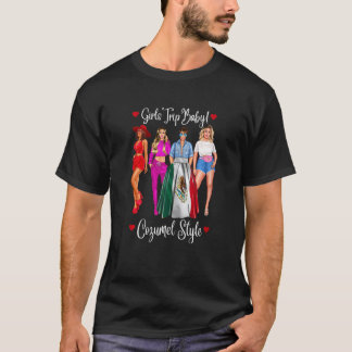 T-shirt Vacances de filles de Cozumel pour femmes Latina M