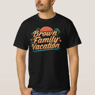 T-shirt Vacances de la famille Brown - Voyage panoramique 