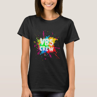 T-shirt Vacances de l'équipage Bible École Paint Splatter