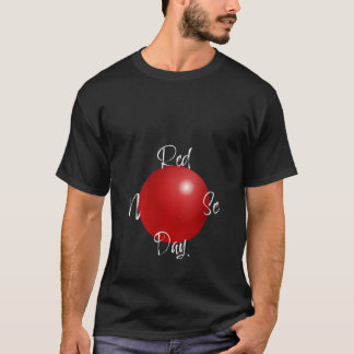 T-shirt Vacances de Noël Rudolf Renne Nez Rouge Chasse