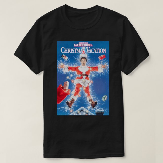 T-shirt Vacances de Noël une feuille (Design devant)