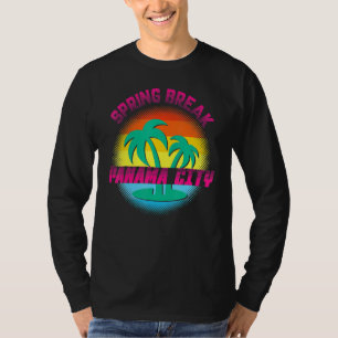 T-shirt Vacances de printemps Panama City Sunset Vintage A