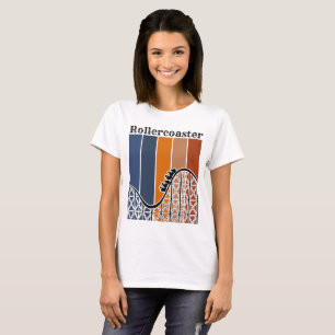 T-shirt Vacances d'été à cheval Rollercoaster Retro