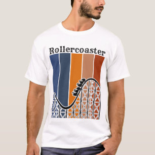 T-shirt Vacances d'été à cheval Rollercoaster Retro