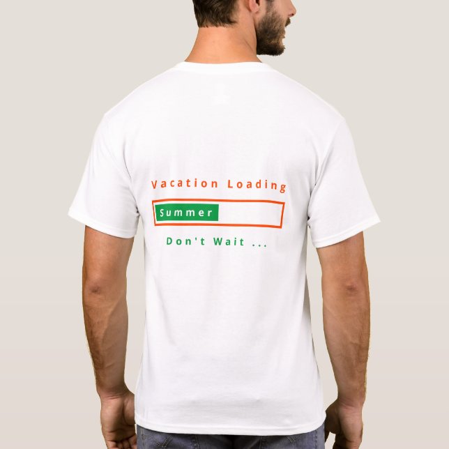 T-shirt vacances d'été avec texte (Dos)