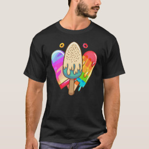 T-shirt Vacances d'été Crème glacée Popsicle Ice Lolly