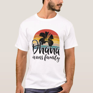 T-shirt Vacances d'été hawaïennes La Fleur d'Ohana sign
