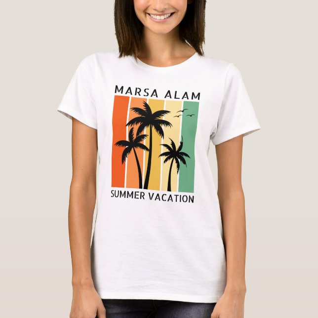 T-shirt vacances d'été Marsa Alam (Devant)