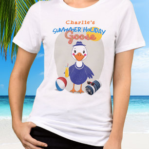 T-shirt Vacances d'été Petit Canard Mignon Dessin Animé
