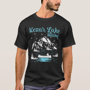 T-shirt Vacances d'été Rétro Maine Kezar Lac