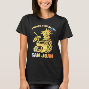 T-shirt Vacances d'été Retro San Juan Porto Rico Beach