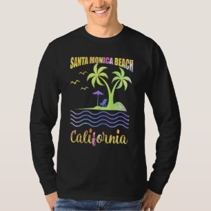 T-shirt Vacances d'été Retro Sunset California Père Noël M