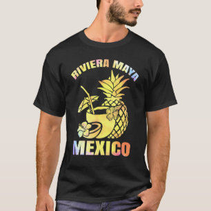 T-shirt Vacances d'été Retro Sunset Mexico Riviera Maya B