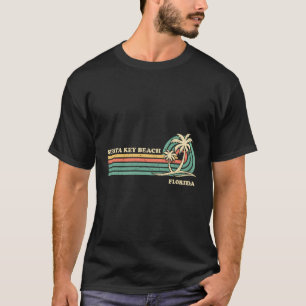 T-shirt Vacances d'été rétro vintage Floride Siesta Key B