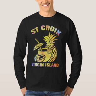 T-shirt Vacances d'été Retro Virgin Island St Croix Beach