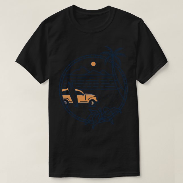 T-shirt Vacances d'été sur la plage 1 (Design devant)