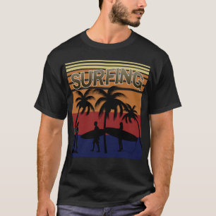 T-shirt vacances d'été surfeur classique de surf