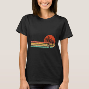 T-shirt Vacances d'été vintage Hommes Femmes Rétro Plage P