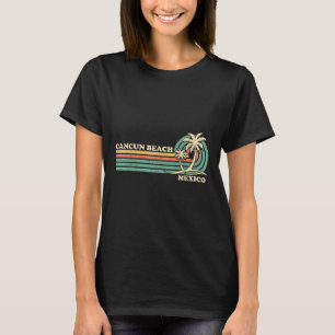 T-shirt Vacances d'été vintage Retro Mexico Cancun Beach