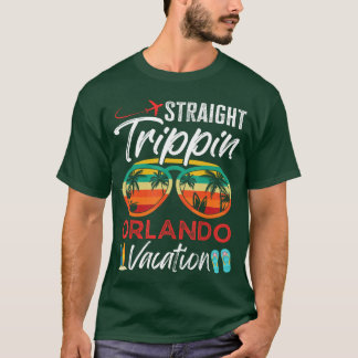 T-shirt Vacances en couple à Orlando Straight Trippin Fami