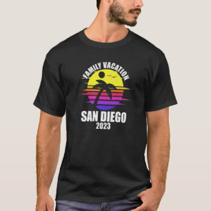 T-shirt Vacances en famille 2023 San Diego Hol jumelé été