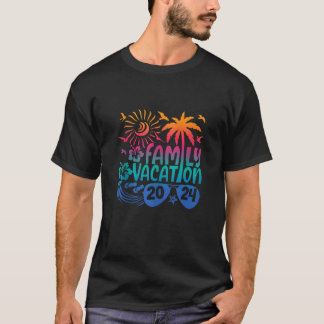 T-shirt Vacances en famille 2024 Faire des souvenirs ensem