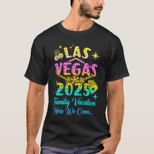 T-shirt Vacances en famille 2025 Las Vegas Matching Family