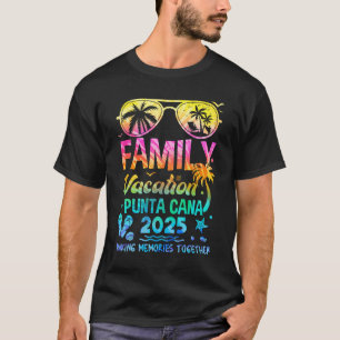T-shirt Vacances en famille 2025 Punta Cana Matching Memor