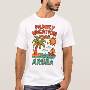 T-shirt Vacances en famille à Aruba 2026