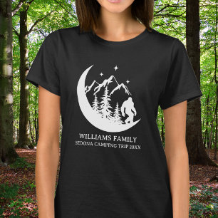 T-shirt Vacances en famille assorties BigFoot Sasquatch Ca