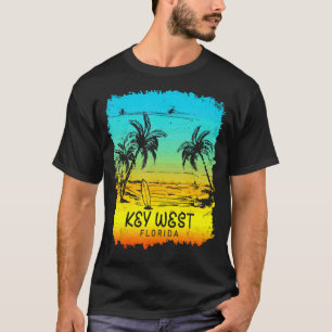 T-shirt Vacances en famille Floride Key West Sunset Beach