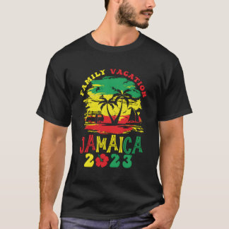 T-shirt Vacances en famille Jamaïque 2023 Voyage en famill