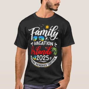 T-shirt Vacances en famille Orlando 2025 Plage Vacances en