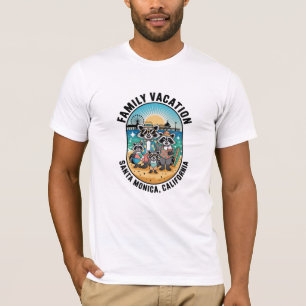 T-shirt Vacances en famille Santa Monica Californie Corres